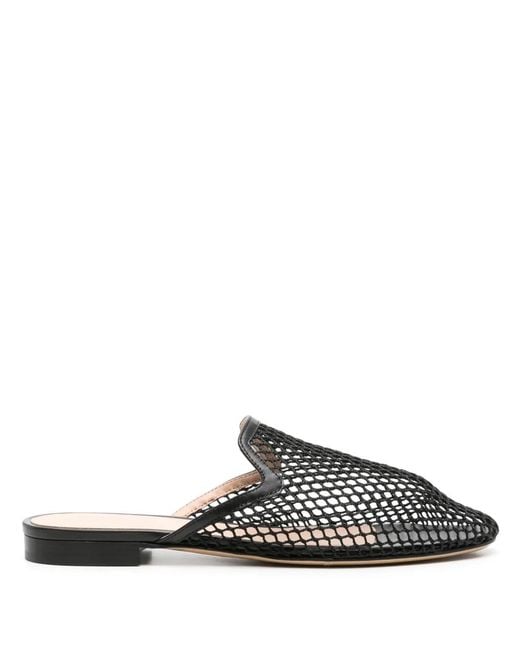 Scarosso Black Summer Gio Mesh Mules