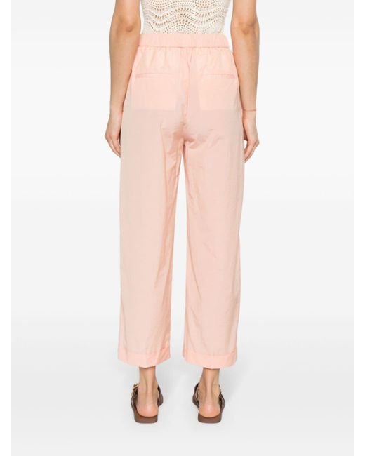 Pantalon droit à taille haute Peserico en coloris Pink
