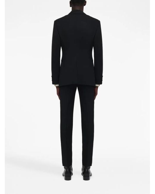 McQueen Black Trompe L'Oeil Blazer for men