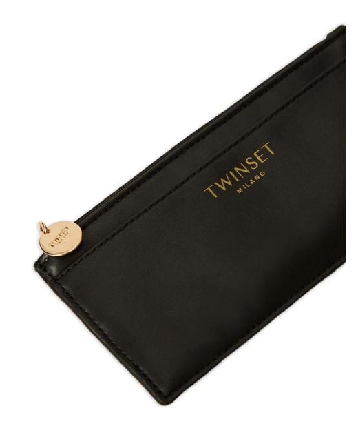 Twinset Black Set Of Document Folders With Logo