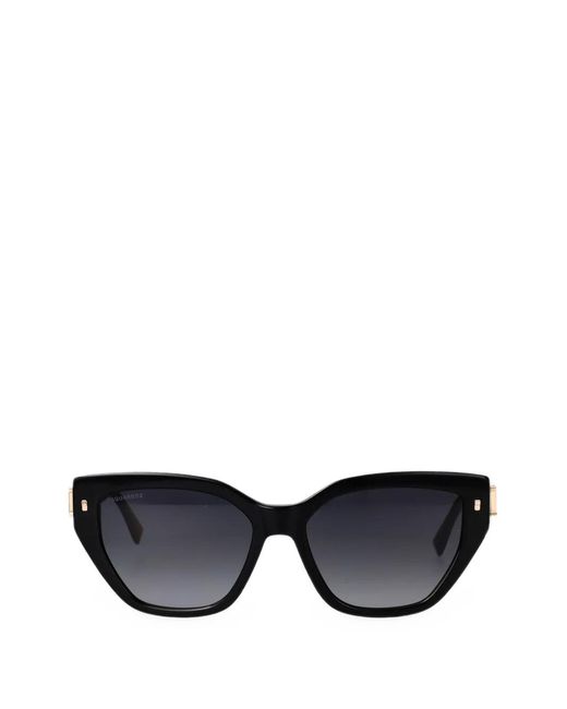 DSquared² Black Geometric-Frame Sunglasses