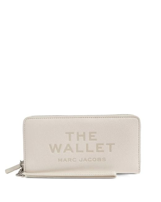 Marc Jacobs Natural Logo-Detail Leather Wallet