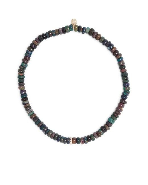 Sydney Evan White 14Kt- Opal And Diamond Beaded Bracelet for men