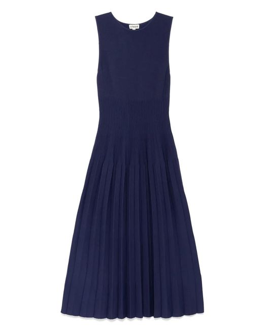 Staud Blue Elyse Kleid