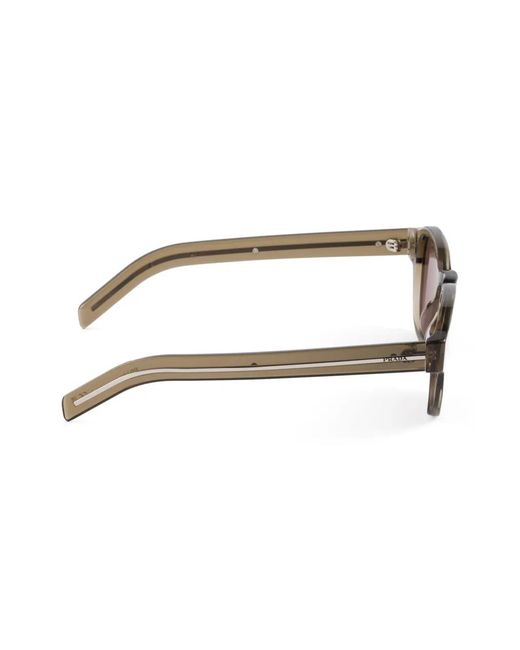 Prada Brown Round-Frame Sunglasses for men