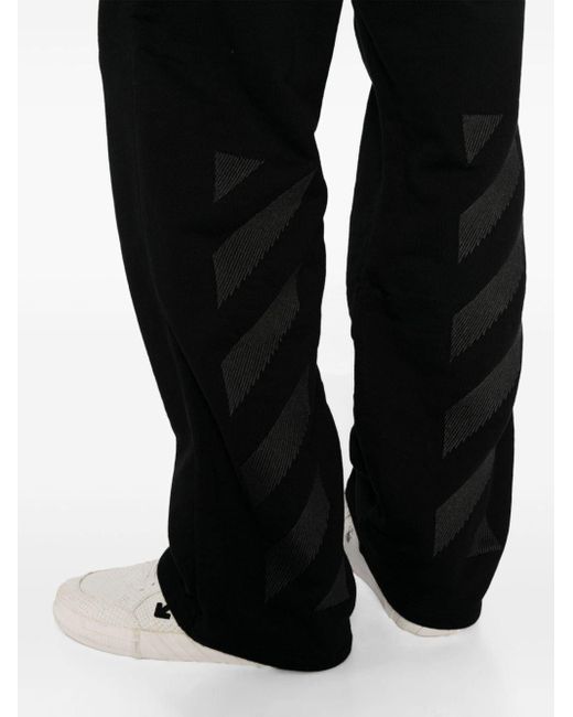 Pantaloni sportivi con ricamo di Off-White c/o Virgil Abloh in Black da Uomo