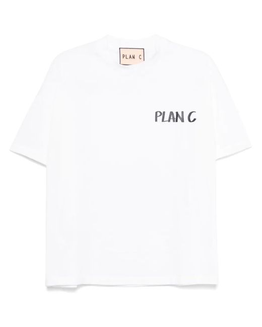 メンズ Plan C Nella Vasca Tシャツ White