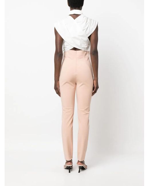 Philosophy Di Lorenzo Serafini White Wraparound Cotton Blouse