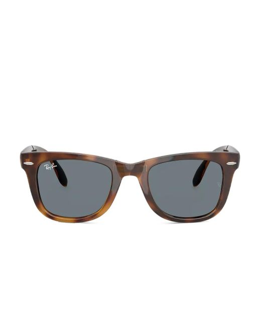 Ray-Ban Folding Wayfarer Zonnebril Met Vierkant Montuur in het Gray voor heren