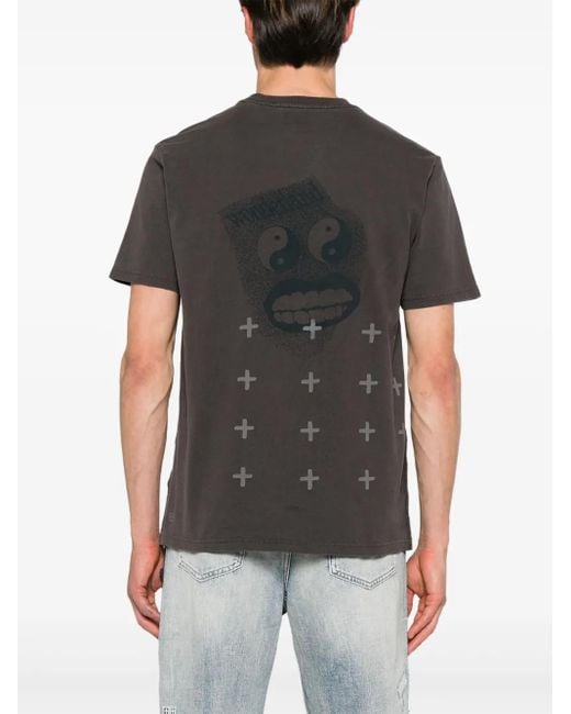 Ksubi Black Portal Kash Ss Cotton T-Shirt for men