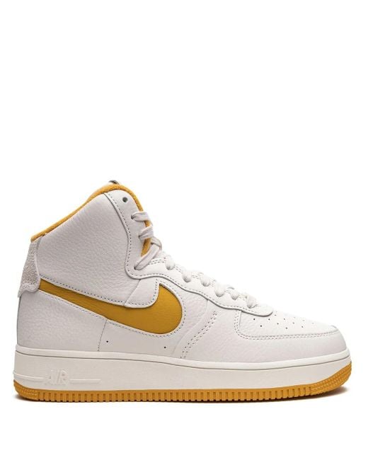 Nike White Air Force 1 High Sculpt Sneakers