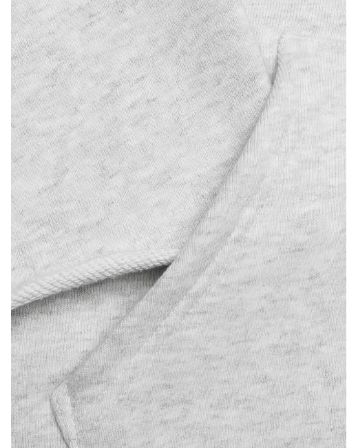 Honor The Gift White Fire Flame-Print Hoodie for men