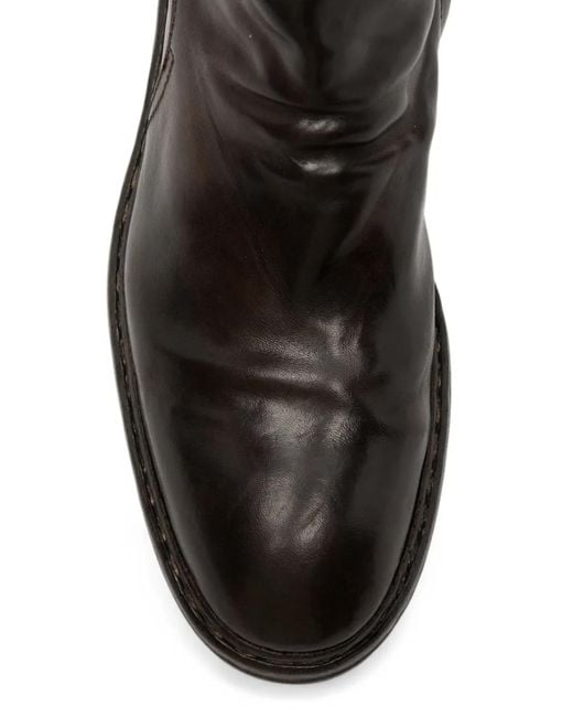 Officine Creative Black Concept 003 Buckle-Fastening Biker Boots for men