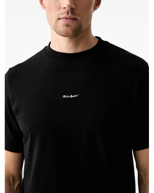 Karl Lagerfeld Black Logo-Print T-Shirt for men