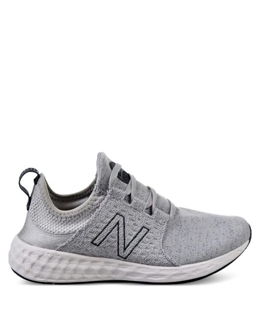 New Balance Gray Gestrickte Fresh Foam Cruz Sneakers