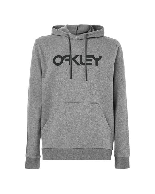 Oakley Gray B1B Po 2.0 Logo-Print Hoodie for men