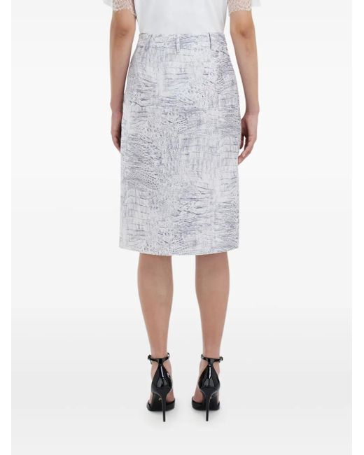 Ferragamo Gray Wrap Skirt