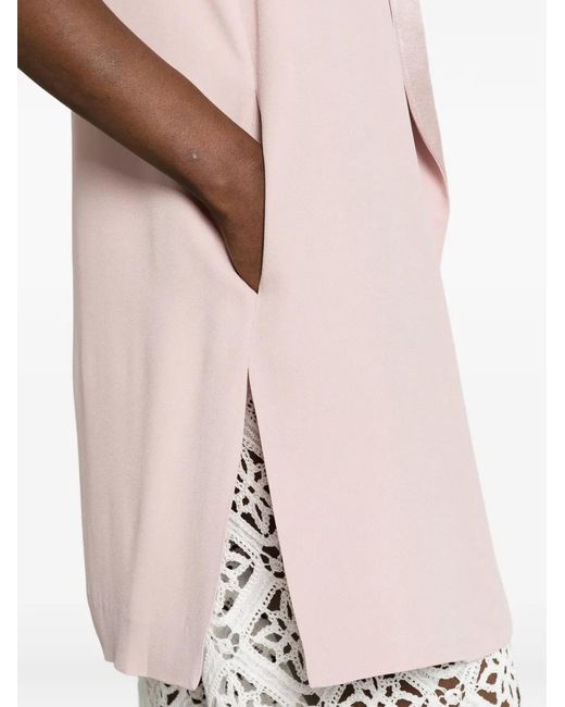 Antonelli Pink Shawl-Collar Gilet
