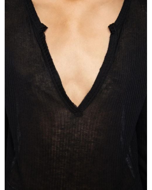 Zadig & Voltaire ロングスリーブ トップ Black