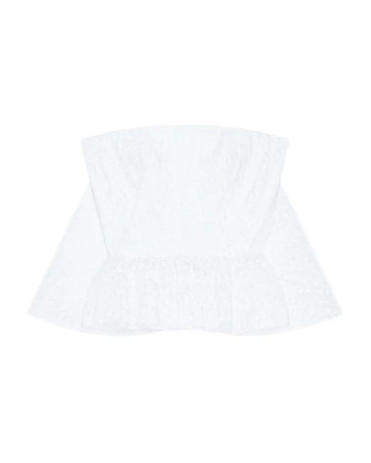 Top Senza Spalline di Givenchy in White