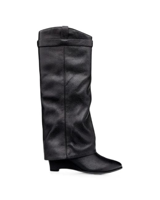 Kat Maconie Black Knee-Length Boots