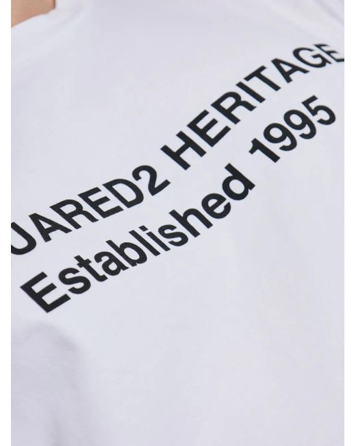 T-Shirt di DSquared² in White da Uomo