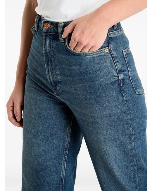 Samsøe & Samsøe Jeans Met Vervaagd Effect in het Blue