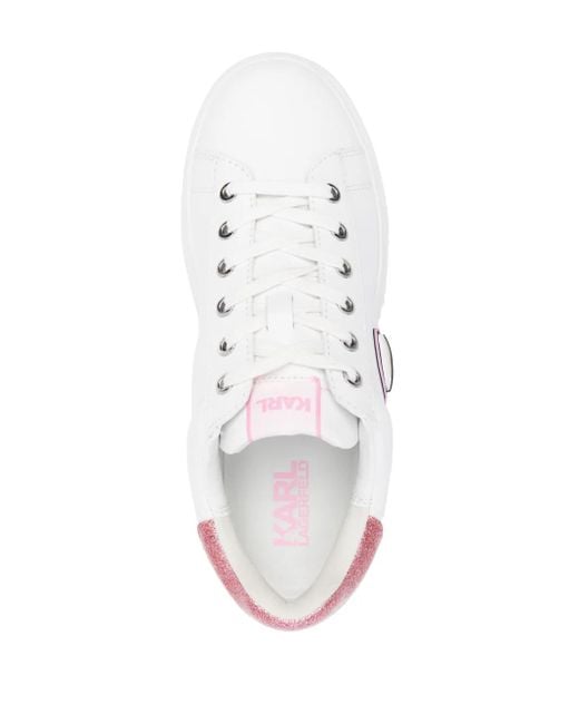 Karl Lagerfeld White Kapri Karl Nft Sneakers