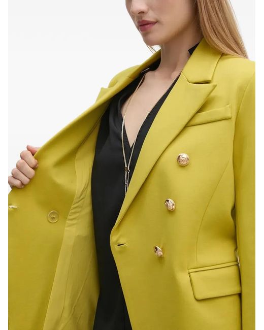 GAUDI Yellow Button-Embellished Blazer