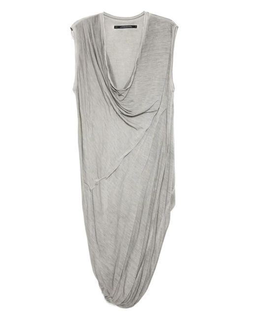 Julius Gray Draped Tank Top for men