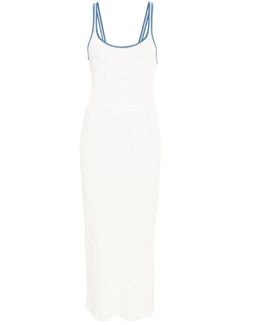 Claudie Pierlot White Knitted Maxi Dress