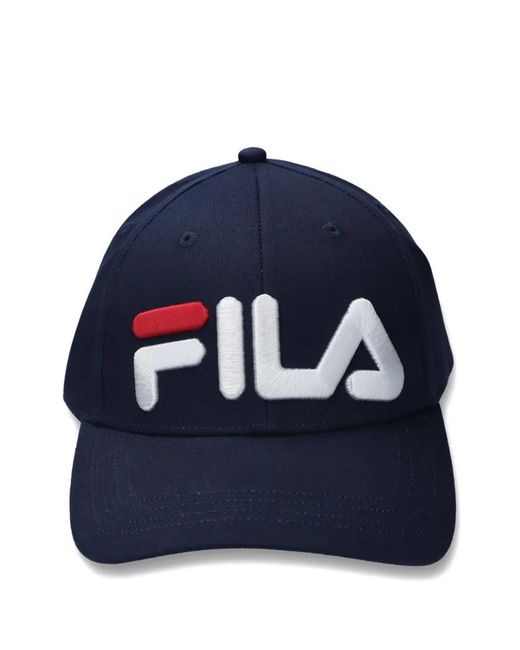 Fila Blue Illa Logo-Embroidered Baseball Cap