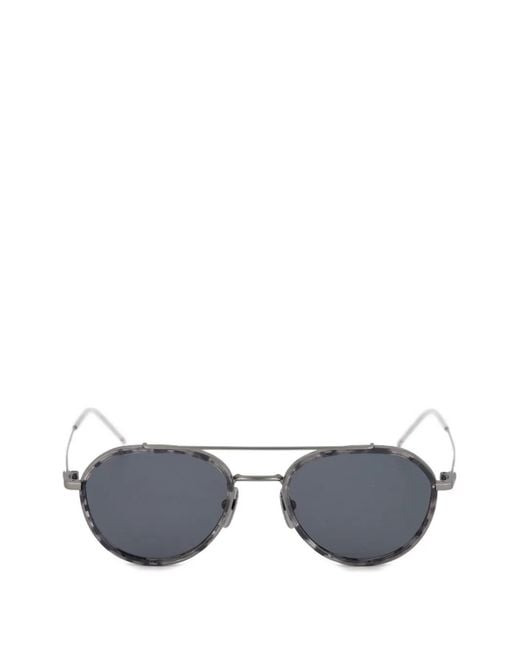 Thom Browne Gray Double-Bridge Sunglasses