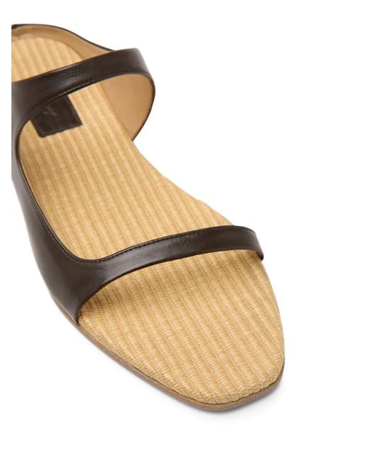 Marsèll White Double-Strap Flat Sandals