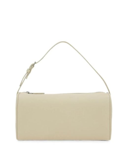The Row Natural Buckle-Strap Leather Tote Bag