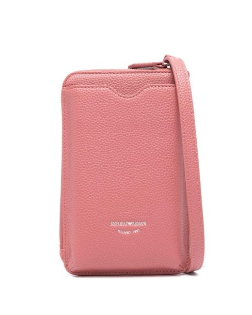 Cover per smartphone MyEA con stampa di Emporio Armani in Pink