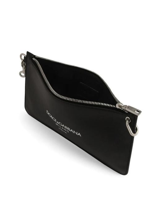 Dolce & Gabbana Black Clutch Logo for men