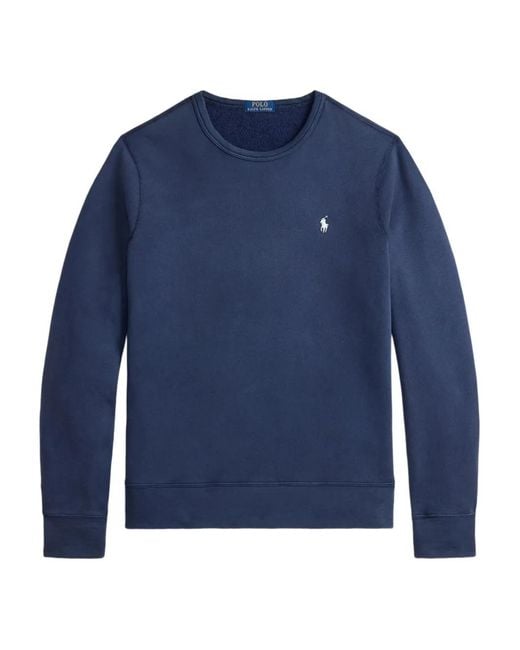 Polo Ralph Lauren Blue Round Neck Classic Sweatshirt for men