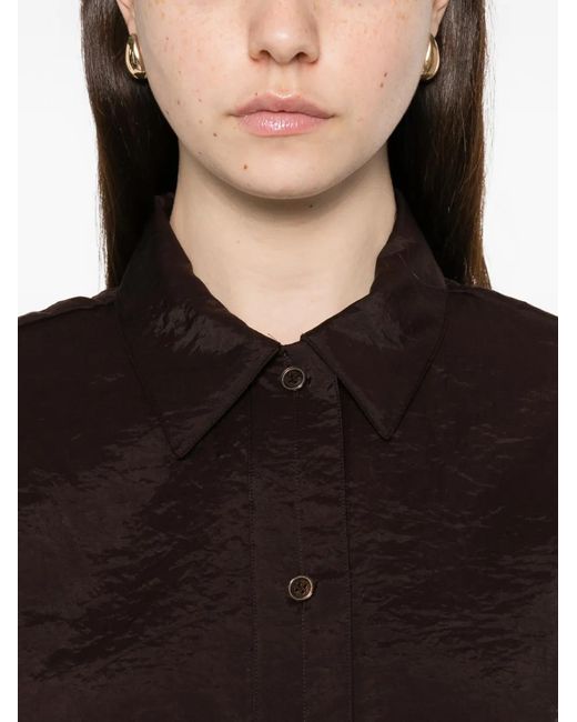 Studio Nicholson Black Polo-Collar Shirt
