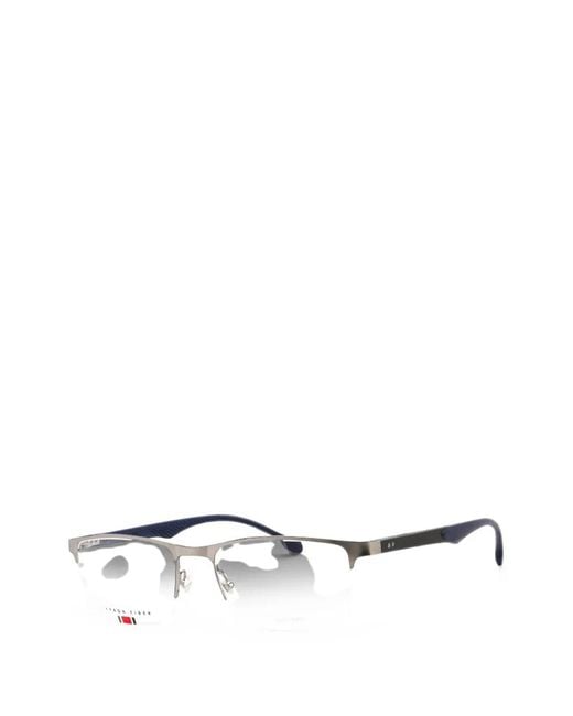 Carrera White Rectangle-Frame Glasses for men