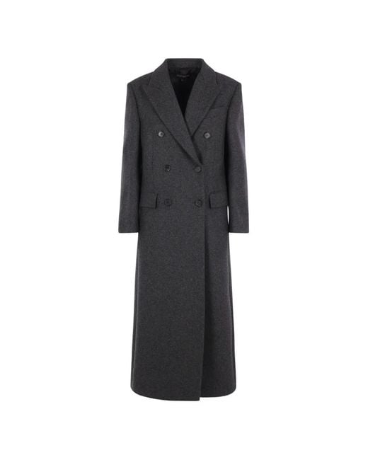 Ter Et Bantine Black Double-Breasted Coat