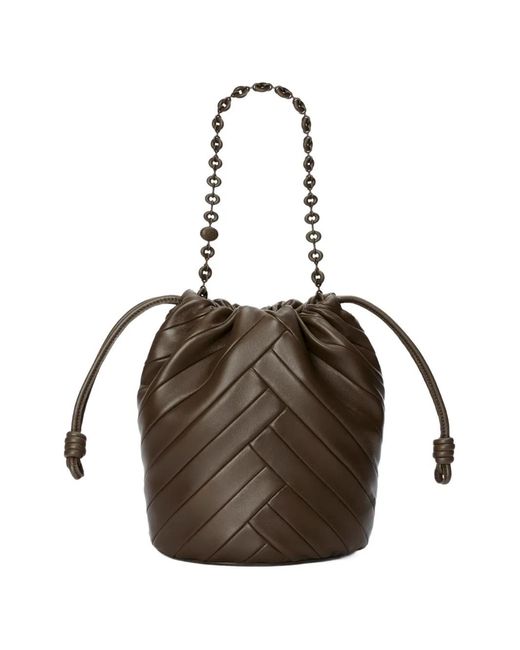 Loewe Brown Medium Flamenco Chain Bucket Bag