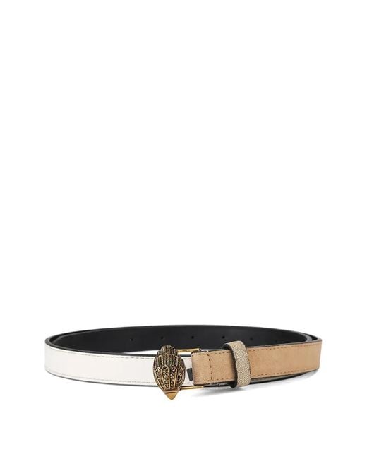 Kurt Geiger White Eagle-Head Buckle Belt