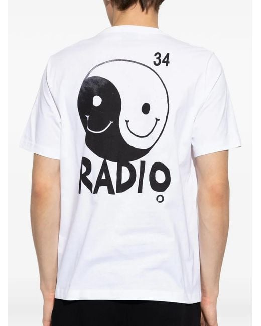 Paul Smith White Graphic-Print T-Shirt for men