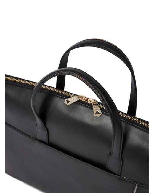Borsa Porta Pc A Righe di Paul Smith in Black