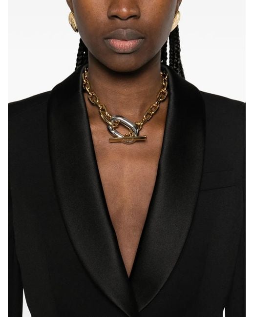 McQueen Black Shawl-Lapel Fitted Blazer