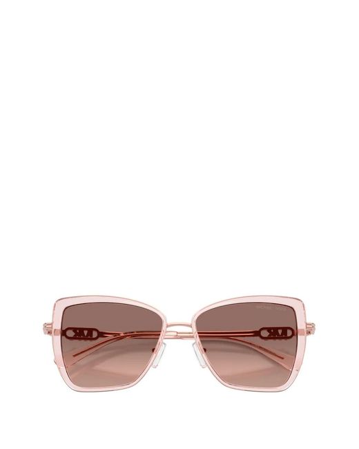 Michael Kors Pink Geometric-Frame Sunglasses