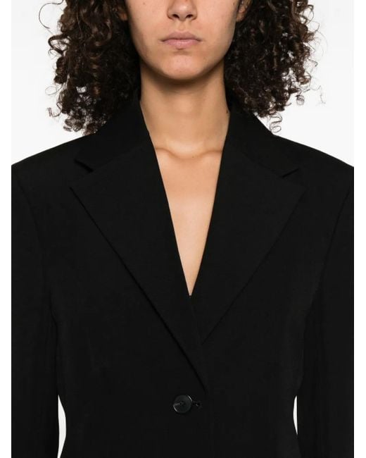 Givenchy Jack Met Gekerfde Revers En Drie Knopen in het Black