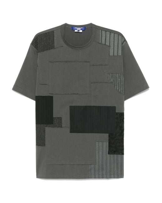 Junya Watanabe T-Shirt Met Patchwork in het Gray voor heren