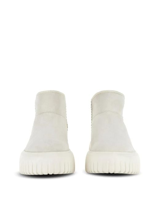 Hogan White Ankle Boots H-Stripes